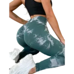 Calzas Leggings Push Up Verde Opaco - Imagen 2