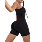 Enterito Push Up Sin Mangas Corto Negro - Imagen 2