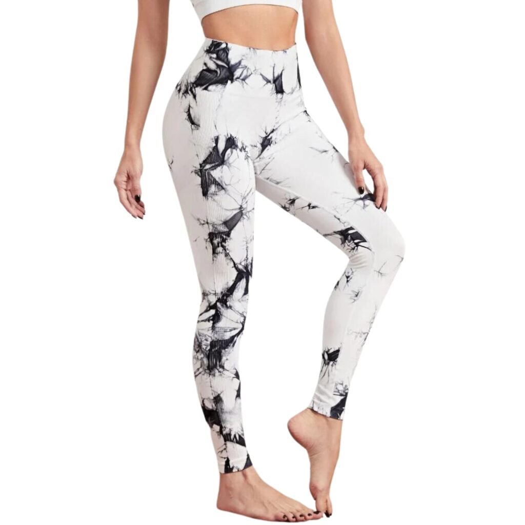 Calzas push up mujer tiro alto blanco