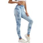 Calzas Leggings Push Up Celeste