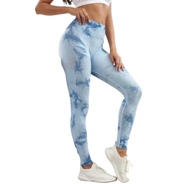 Calzas Leggings Push Up Celeste