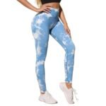 Calzas Leggings Push Up Celeste Oscuro - Imagen 4