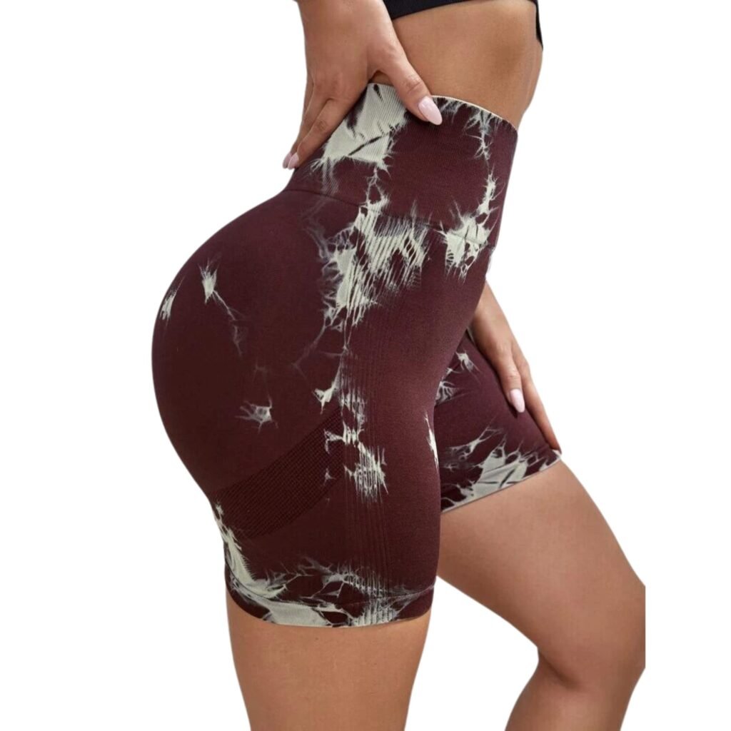 Calzas push up cortas mujer café oscuro