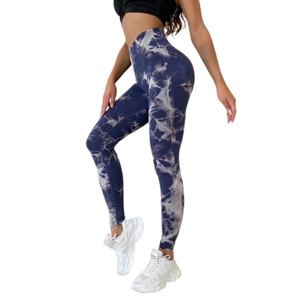 Calzas push up mujer tiro alto lila