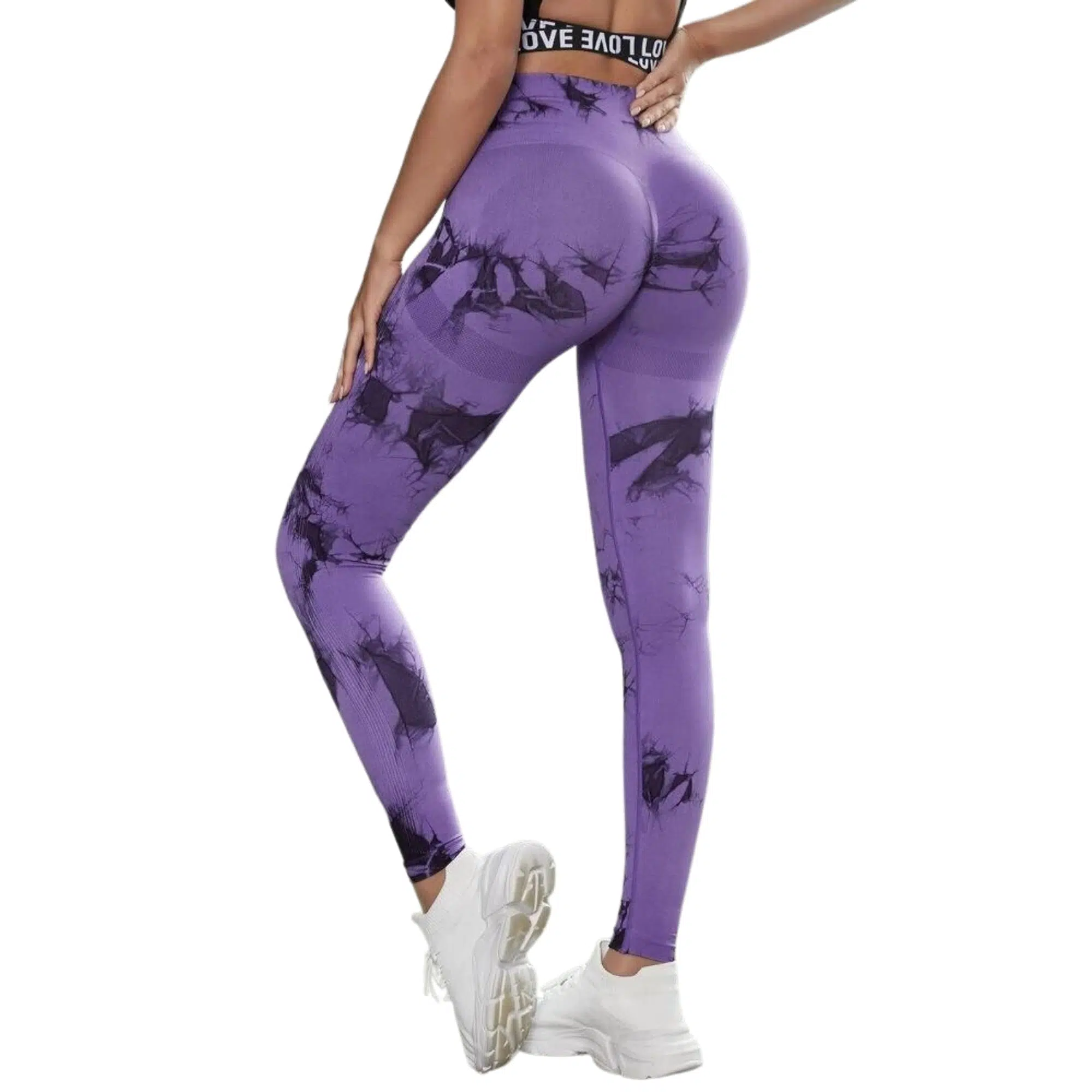 Calzas Leggings Push Up Morada - Imagen 4