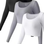 Polera Manga Larga Cuello Redondo Blanca - Imagen 2
