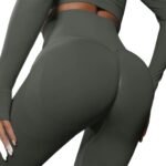 Calzas Leggings Push Up Solido Gris Oscuro - Imagen 3
