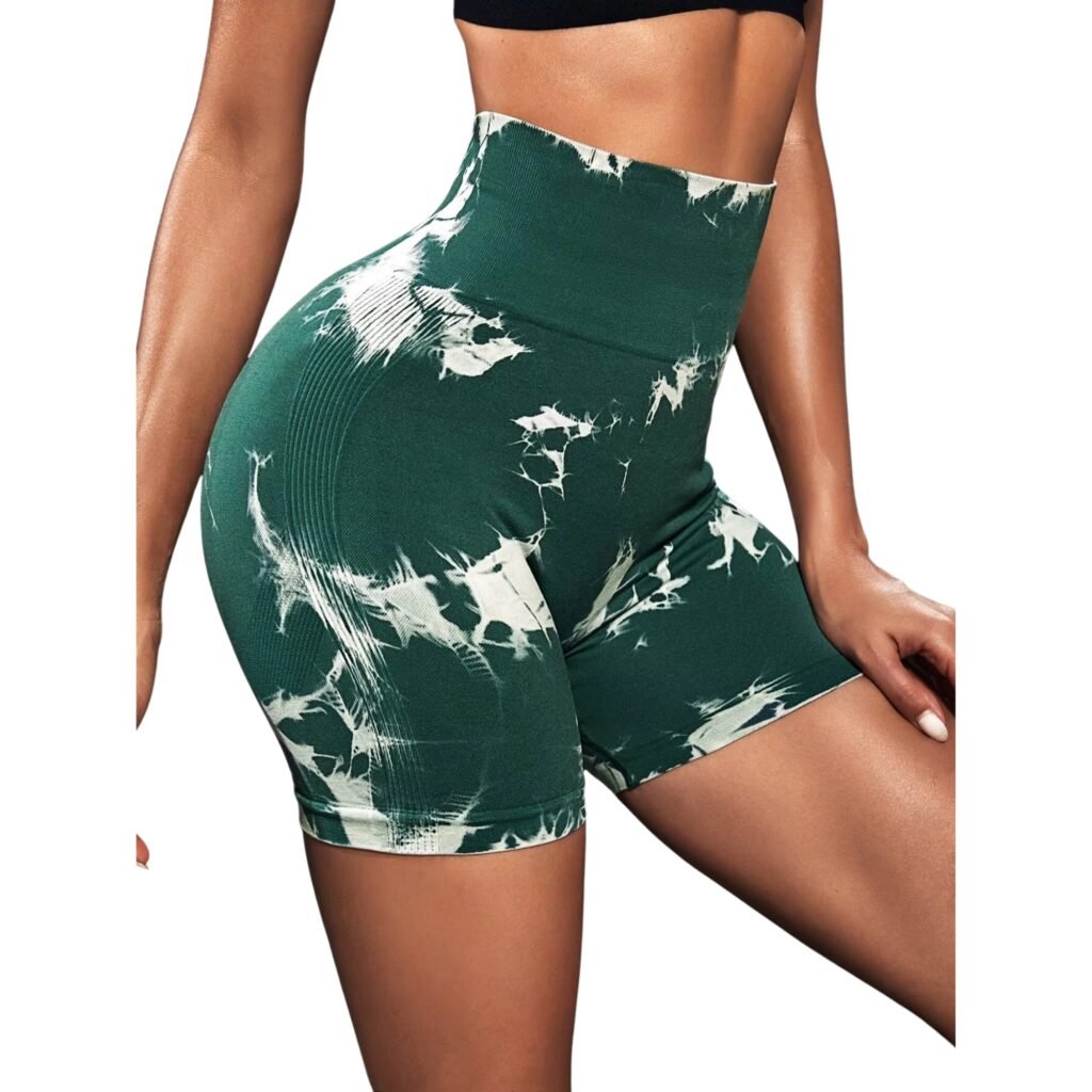 Calzas push up cortas mujer verde