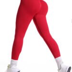 Calzas Leggings Push Up Alta Rojo