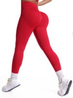 Calzas Leggings Push Up Alta Rojo