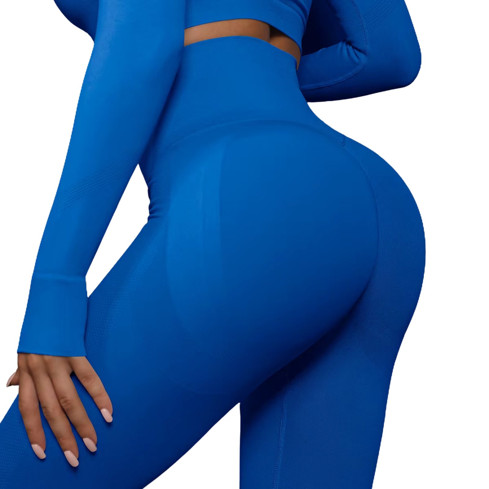 Calzas Leggings Push Up Solido Azul