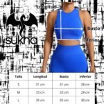 Conjunto push up tiro alto sin manga Negro - Imagen 3