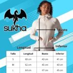 Poleron con cierre y capucha Blanca - Imagen 6