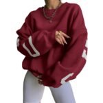 Poleron Manga Larga Oversize Rojo